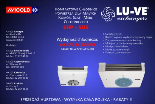 Wyjątkowa oferta cenowa chłodnic LU-VE AVICOLD